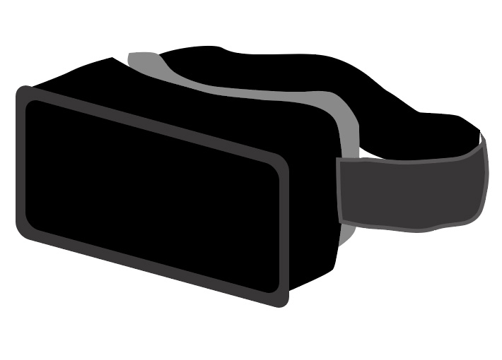 VR goggles attach